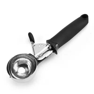 Stainless Steel Icecream Ice Cream Scoop Cookie Dough Mash Spoon Trigger AU • $12.99