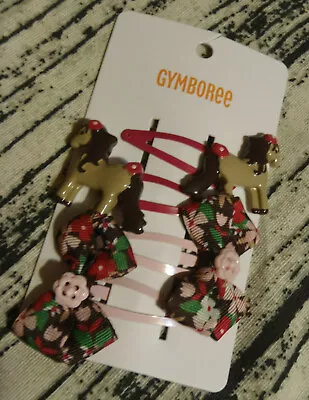 Gymboree Pony Club Hair Snap Clips Size 3 4 5 6 7 NWT Bow Horse • $15