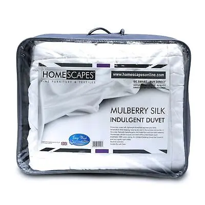 Natural Mulberry Silk Duvets 4.5 And 13.5 Togs For Summer & Winter Season • £54.90