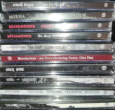 10 Cd Wholesale Lot! Christian Black Metal Unblack White Holy Horde Emperor 1349 • $44.99