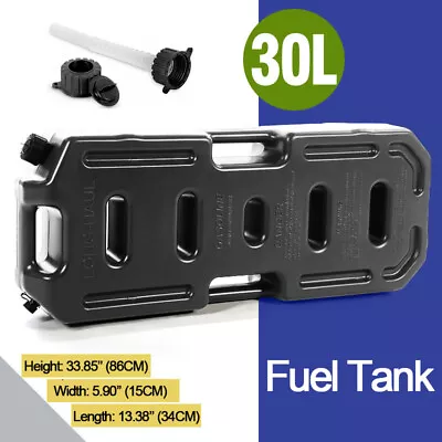 30L Fuel Tank Pack Gas Container Fuel Can For Jeep ATV UTV Polaris RZR Black • $83.78