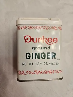 Vintage Durkee Ground Ginger Spice Tin 1-3/4 Oz Empty • $3.75