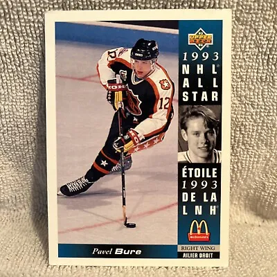 1993-94 UPPER DECK-MCDONALDS-NHL ALL-STAR #McD-2 PAVEL BURE • $0.73