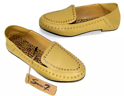 SEVEN 7 Golden Brown Color Flats Loafers Shoes Woman's Size 8 NEW! • $20