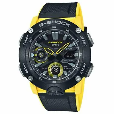 Casio G-Shock Carbon Core Guard Analog Digital Watch GA2000-1A9 • $1.25