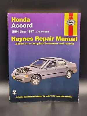Haynes Repair Manual 42013 Honda Accord '94 '97 • $13.60