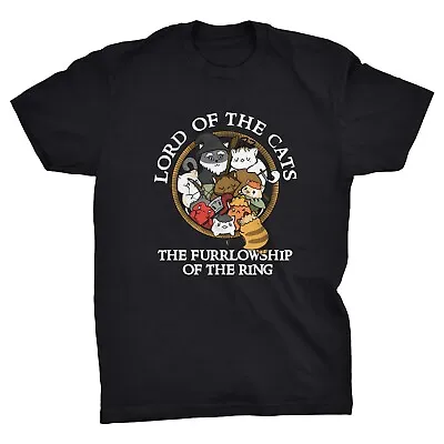 Lord Of The Cats Furrlowship Of The Ring Funny Feline T-Shirt • £14.99