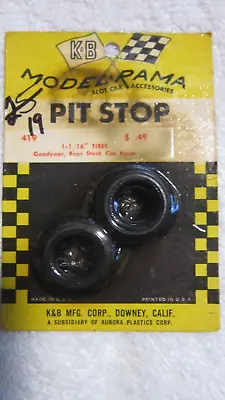 K&b Pit Stop 1 1/16 Tires Goodyear Rear Stock Car #419 • $11