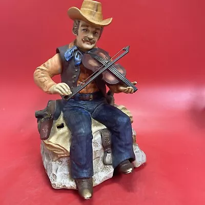 Melody In Motion THE FIDDLER 12  Music Box Cowboy For Parts! • $22