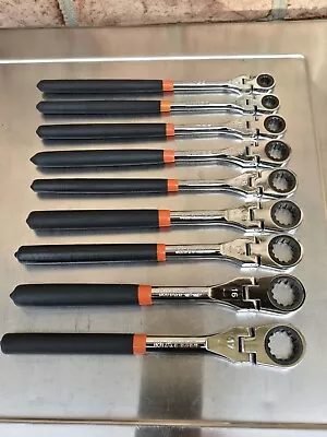 Matco Tools Metric Ratcheting Flex Head Wrench Set 7 8 10 12 - 17mm !! • $265