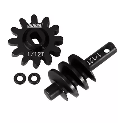 INJORA Underdrive 1/12T Worm Differential Axle Steel Gears For Axial AX24 SCX24 • $13.99