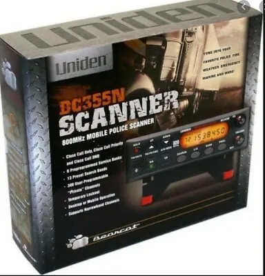 Uniden BC355N 300 Channel Base/Mobile Police Scanner Backlit Display Brand New  • $109.99