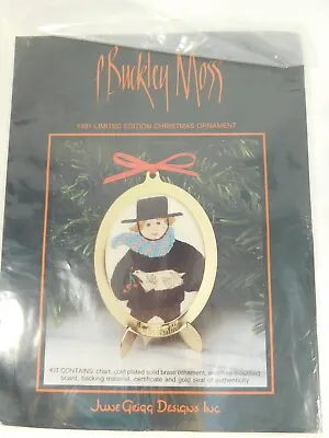 P Buckley Moss Cross Stitch KIT 1991 Limited Edition Christmas Ornament • $14.99