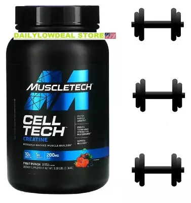 Muscletech Performance Series CELL-TECH   Fruit Punch 3.00 Lbs EXP: 01/2026 • $39.90