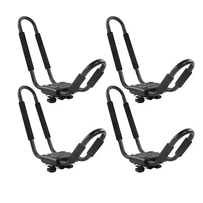 Heavy Duty Sit On Top Kayak Canoe Roof Rack Carrier Boat Mount J Bars & Strap • £47.02