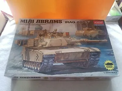 Academy 1/35 Scale M1A1 Abrams Tank  Iraq 2003  NEW (Opened). • $40.49