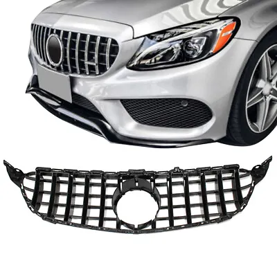 GT R AMG Style Grill Grille Front Bumper For Mercedes Benz W205 C250 C300 C43 • $61.90