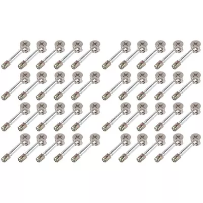  40 Sets Cabinet Connectors Eccentric Cam And Bolt Furniture Connecter Muebles • £21.69