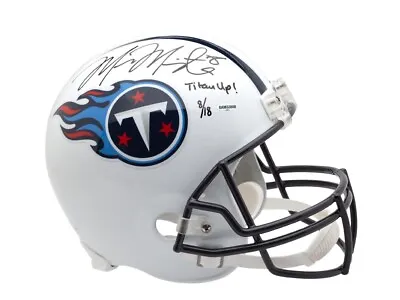 Marcus Mariota Signed Autographed Replica Helmet  Titan Up  Titans 10/18 UDA COA • $499.99