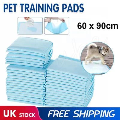 £19.99 • Buy 20/50/100/200 60x90cm Large Puppy Training Pads Toilet Pee Wee Mats Cat Pet Dog