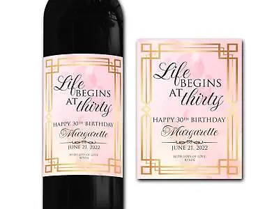 £3.57 • Buy Personalised Birthday Wine Bottle Label - Ideal