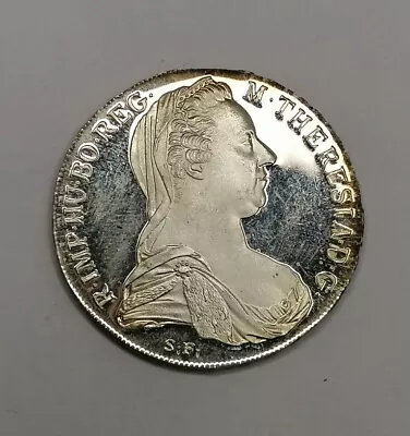 AUSTRIA MARIA THERESA SILVER THALER (1780) RESTRIKE Coin • £45