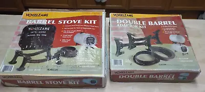 Vogelzang Barrel Stove Kit BK100E & Vogelzang BK50E Double Barrel Adapter Kit • $142