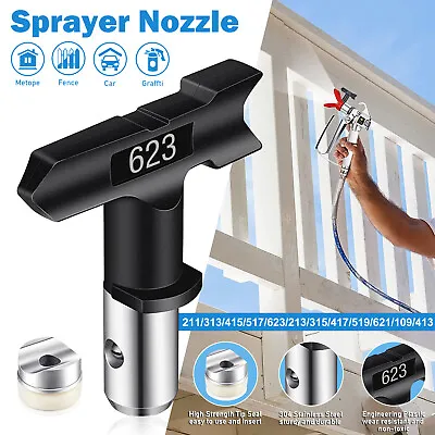 Airless Spray Gun Tips Nozzle For Titan Wagner Paint Sprayer Tool 109-623 Series • £6.99
