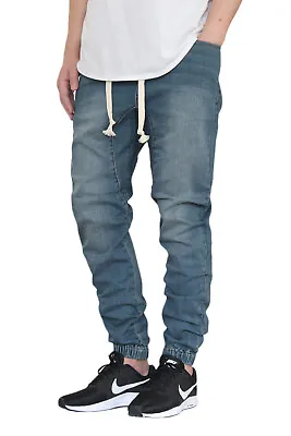 Men's Stretch Denim Jogger Pants Jeans Size Available S M L XL 2XL 3XL 4XL 5XL • $25.95