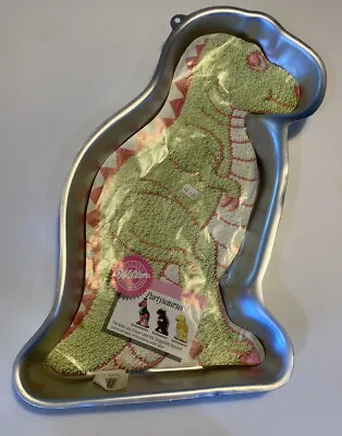 Vintage 1987 WILTON DINOSAUR  Partysaurus T-Rex Cake Pan #2105-1280 Baking Mold • $19.99