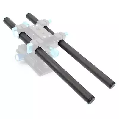 2Pcs 15mm Carbon Fiber Rod 10-inch / 25cm Long For 15mm Rod Rail Support System • £13.04