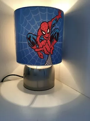 Marvel Lamp - Blue Spiderman Touch Lamp -3 Settings Boys Bedroom Night Light • £22.99