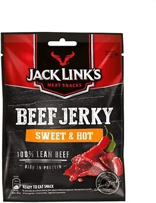 Jack Link's Beef Jerky Sweet & Hot High Protein Meat Snack Dried HalalBeef 1X70g • $47.29