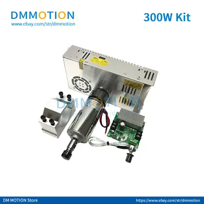 300W Air-cooled Spindle DIY Desktop Milling Engraving Machine MACH3 Analog -5V • $157