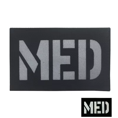 Reflective MED MEDIC EMS MilitaryTactical Hook Loop Patch IR Back Fastener Badge • $5.22