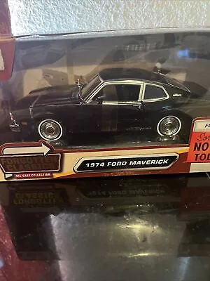 1974 Ford Maverick Black  Forgotten Classics  1/24 Diecast By Motormax 79042 • $27