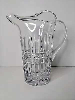 Vintage Pressed Cut Lead Crystal 9  Pitcher - Pinched Lip/Spout • $19.99