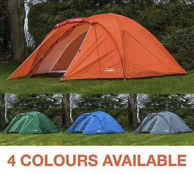 Andes 4 Person Man Berth Double Skin Camping/Festival Dome Tent • £49.99