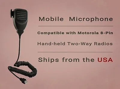 Mobile Speaker Microphone For HMN3413A Motorola Radios GM300 G1388 GM3688 8-PIN • $15.99