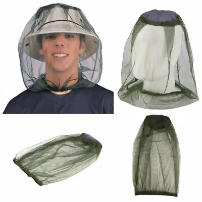 2X Pack Mosquito Resistance Bug Insect Bee Net Mesh Head Face Protector Survival • $7.99