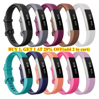 $3.72 • Buy Silicone Replacement Wristband Watch Band Strap For Fitbit Alta/ Fitbit Alta HR-