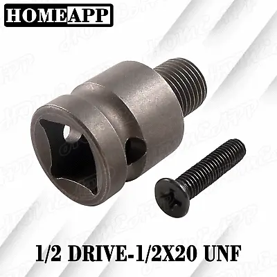 Impact Driver ADAPTOR 1/2 Drive To 1/2 Drill Chuck For Ryobi AEG Hilti Panasonic • £4.64