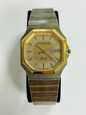 Vintage Wittnauer Quartz Gold-Silver Tone Men's Watch SX2320 • $50