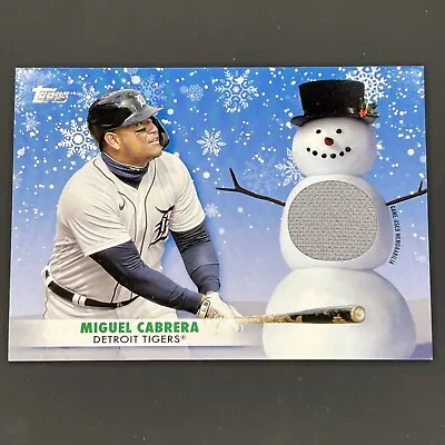 2021 Miguel Cabrera Topps Walmart Holiday Mega Jersey • $0.99