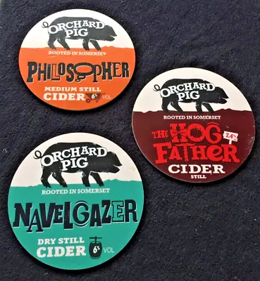 3 X ORCHARD PIG Pumpclip Hand Pull Real Scrumpy Cider CAMRA Man Cave Home Bar • £9.99