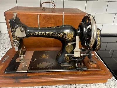 PFAFF Antique Sewing Machine 1902 Pfaff Vintage Hand Crank Sewing Machine  • $400