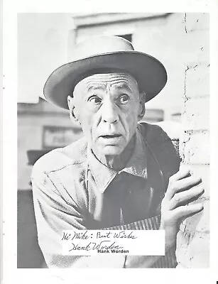 HANK WORDEN—SIGNED PHOTO—Mose In John Wayne The Seachers • $85