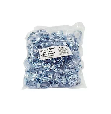 100 Piece Bag Of Size #6 Hose Clamps Fits Diameters 5/16  To 7/8  • $21.59