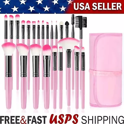 32pcs Professional Soft Synthetic Cosmetic Eyebrow Shadow Makeup Brush With Bag • $7.99