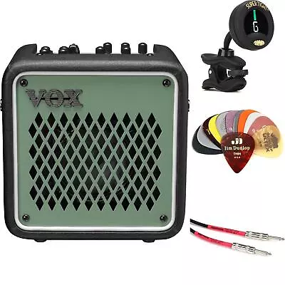 Vox Mini Go 3 3-watt Portable Modeling Amp Essentials Bundle - Green • $229.99